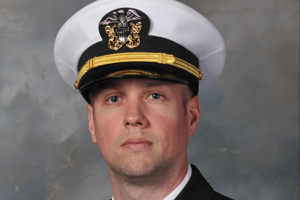 Matthew McCauleys portrait as an officer, required when checking onboard a ship.