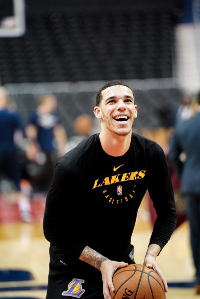 Lonzo Ball working on his jump shot with the Los Angeles Lakers. He is preparing for a game  so he could play his best.
