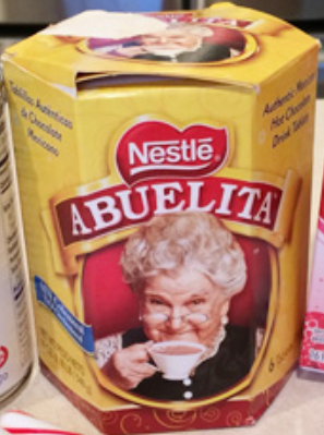 Nestlé Abuelitas Hot Cocoa used in a recipe for peppermint hot chocolate.