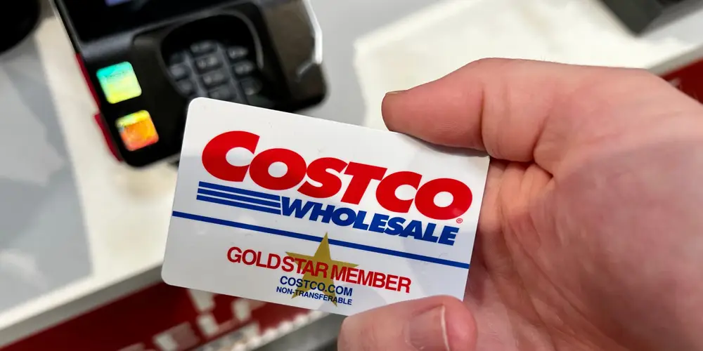 A Gold Star Member at Costco scanning his membership card.
Dominick Reuter / Business Insider