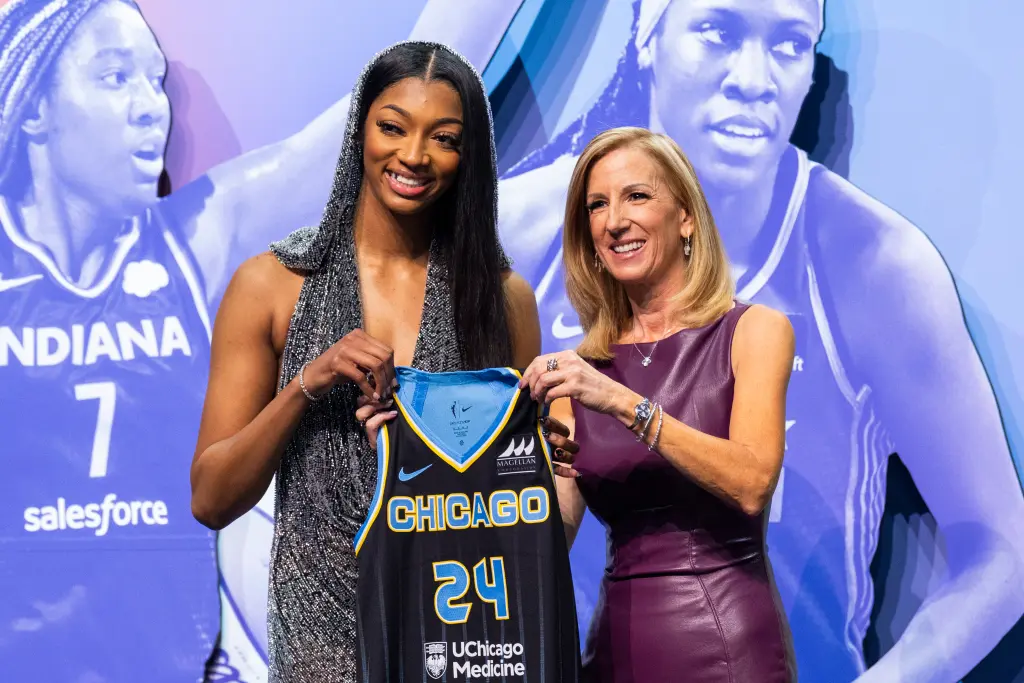 The Chicago Sky selected Angel Reese in their first-round draft pick during the WNBA Draft.