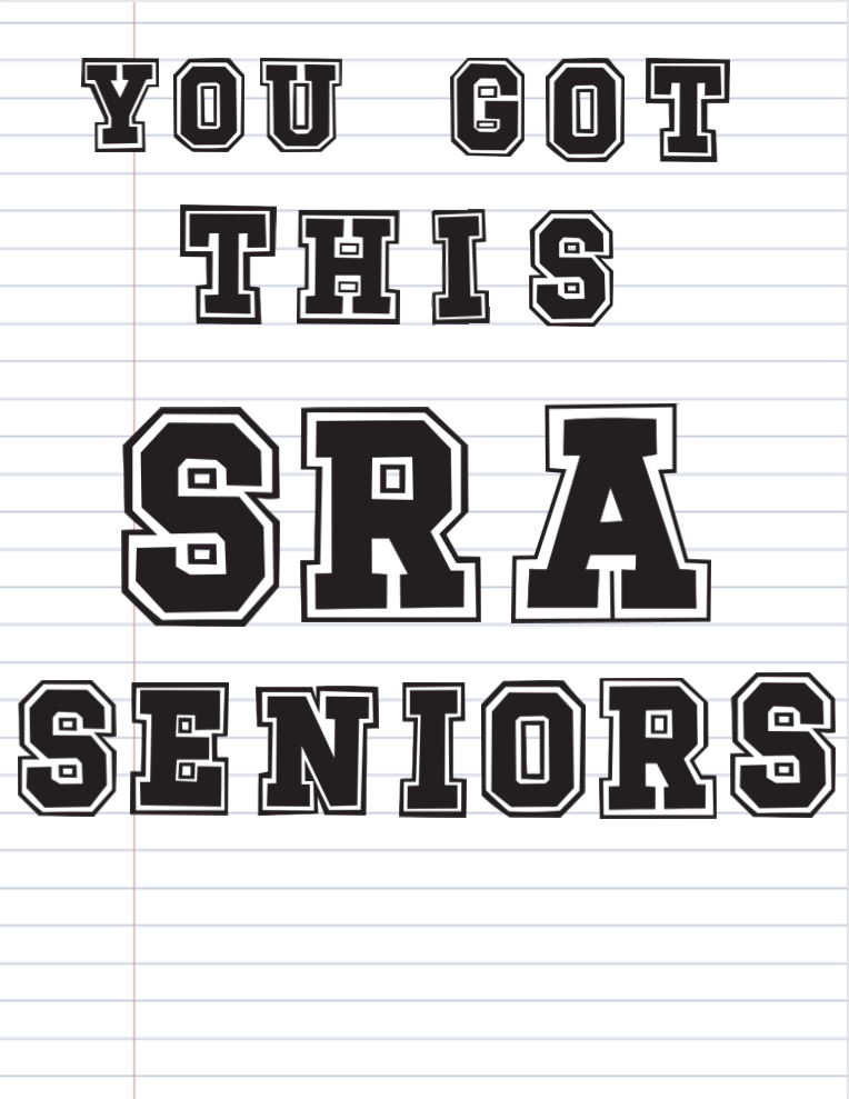 How can we deal with opening the letter we’ve been stressing about receiving, that comes back with the news we’ve dreaded most?  All we can do is focus on the things we have accomplished and be open to new possibilities. We must be gracious with ourselves and know that no one had it all figured out completely. You got this 2024 SRA Seniors!