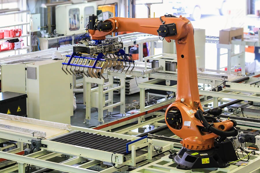 An Industrial Robot in action