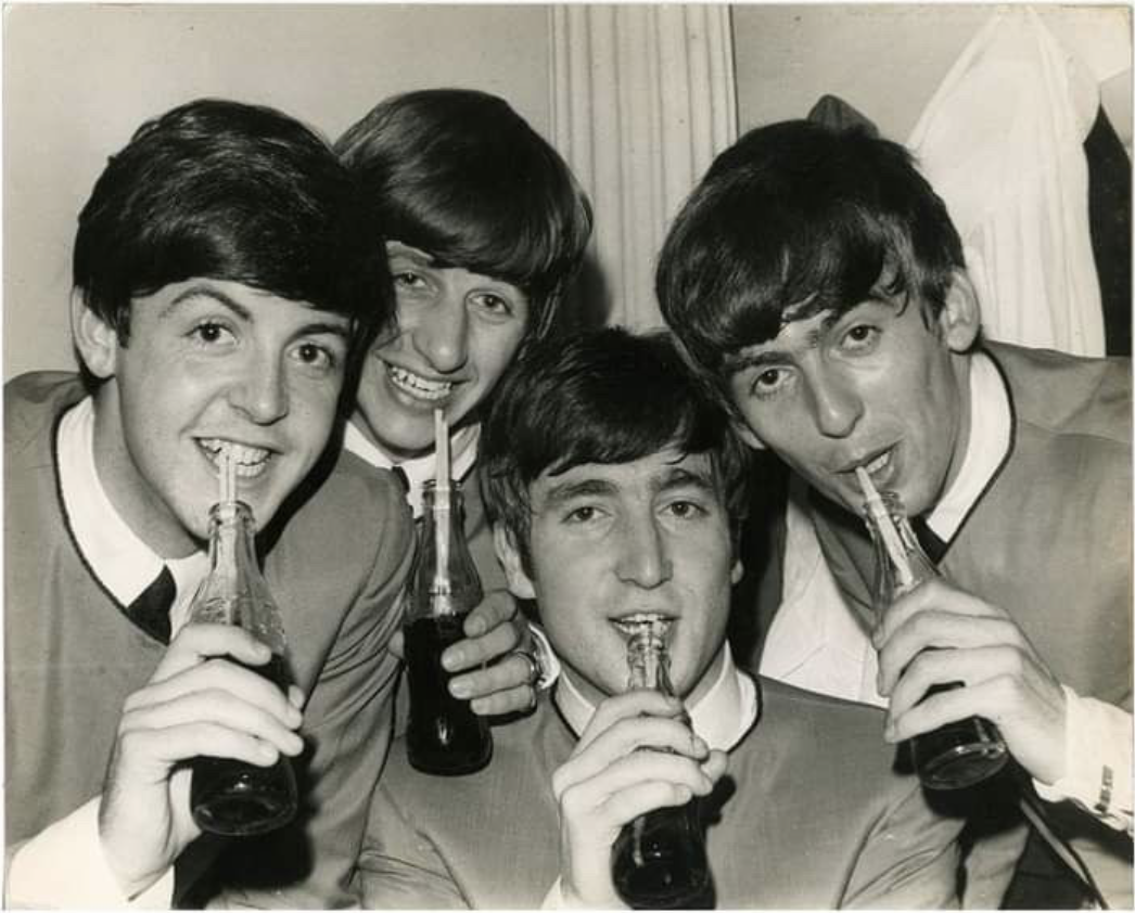 The Beatles in 1963. Pictured left to right; Paul McCartney, Ringo Starr, John Lennon, and George Harrison. 