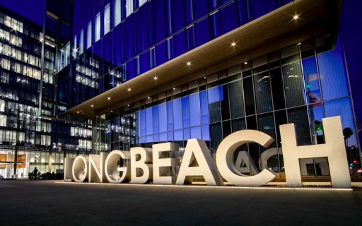Photo of the front of the Long Beach City Council. The City Council passed measure RW.