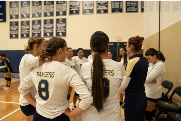 Coach Sanders sharing a few inspirational words before facing a school we have never seen before.
