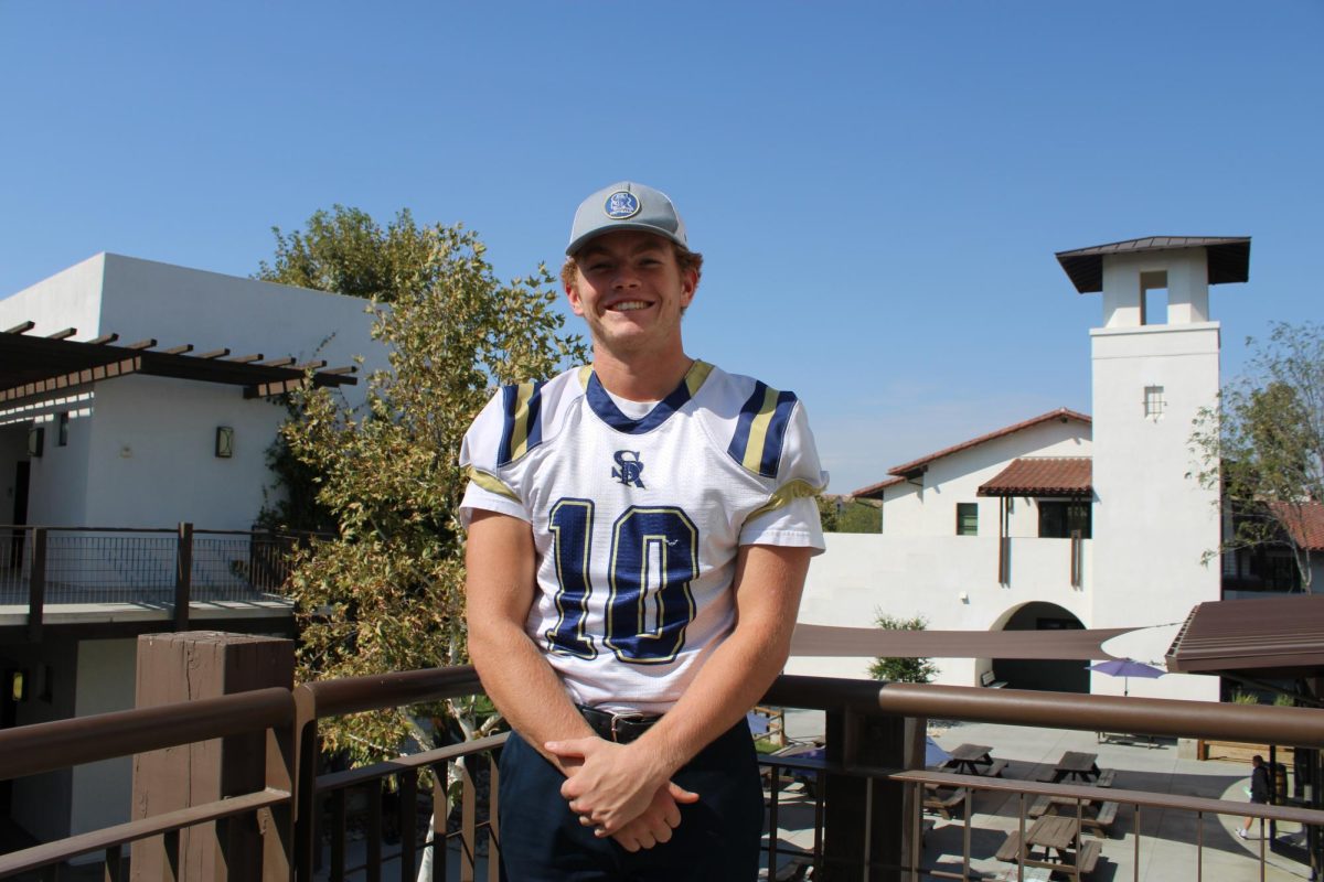 Daniel Marlow standing eager to go on the road and play against Riverside Prep High School