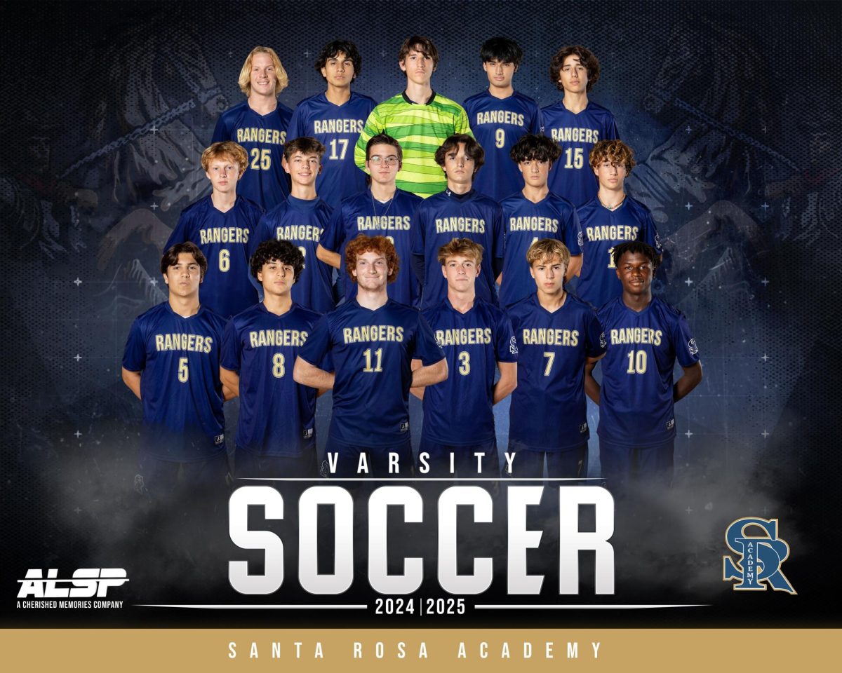 Varsity Boys Soccer portrait. 