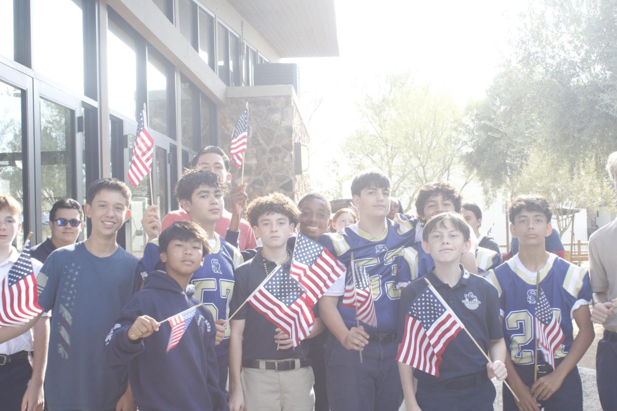 Freshman students show their patriotism